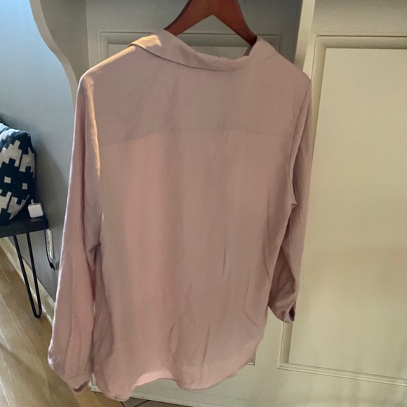 H&M Blush Long Sleeve Button Down Shirt - Picture 2 of 3